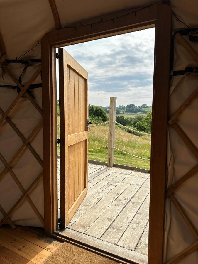 فندق Bracken Yurt At Walnut Farm Glamping Netherbury المظهر الخارجي الصورة
